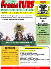 NE MANQUEZ PAS LE PROCHAIN GROS COUP DE FRANCE TURF, REJOIGNEZ L'EQUIPE ! NE MANQUEZ PAS LE PROCHAIN GROS COUP DE FRANCE TURF, REJOIGNEZ L'EQUIPE !