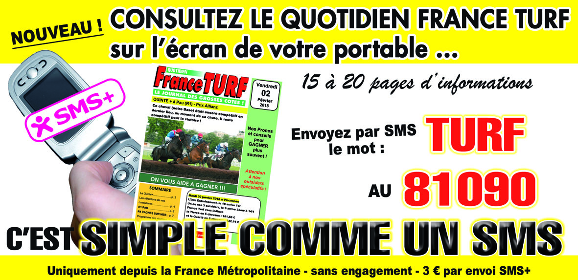 FRANCE TURF sans abonnement (SMS+)
